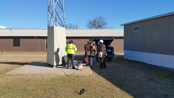 Photograph from SCHEART Microwave Link Installation