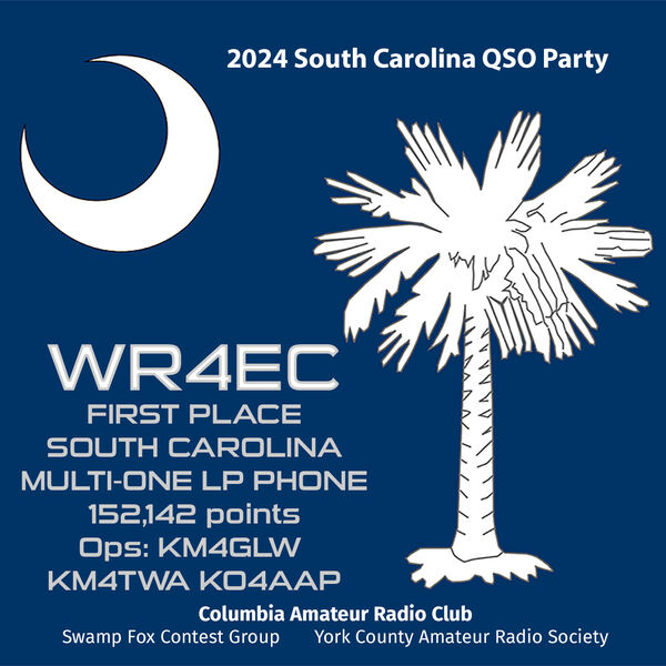 Photograph from SC QSO Party 2024 — First in State