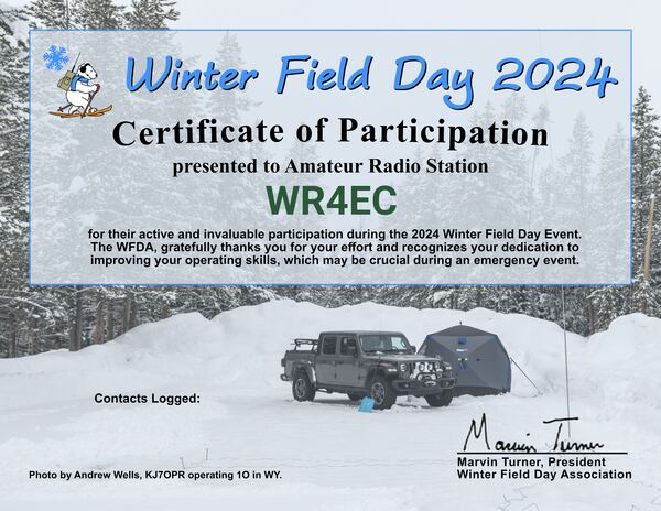 Photograph 2 from Winter Field Day 2024
